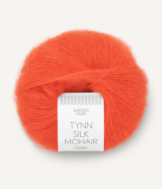 Tynn Silk Mohair, 3818 Oranssi