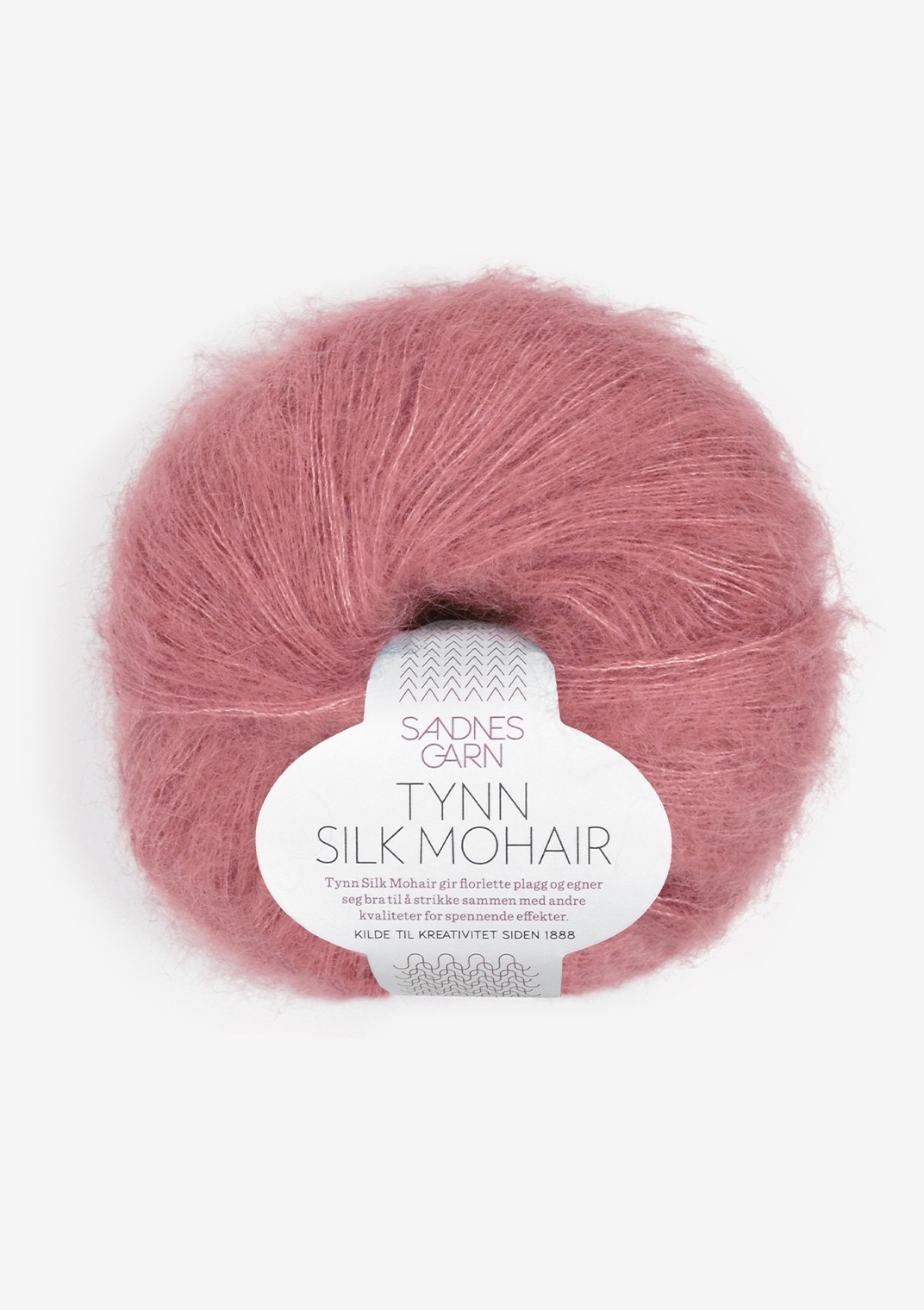 Tynn Silk Mohair, 4244 Tumma vanharoosa