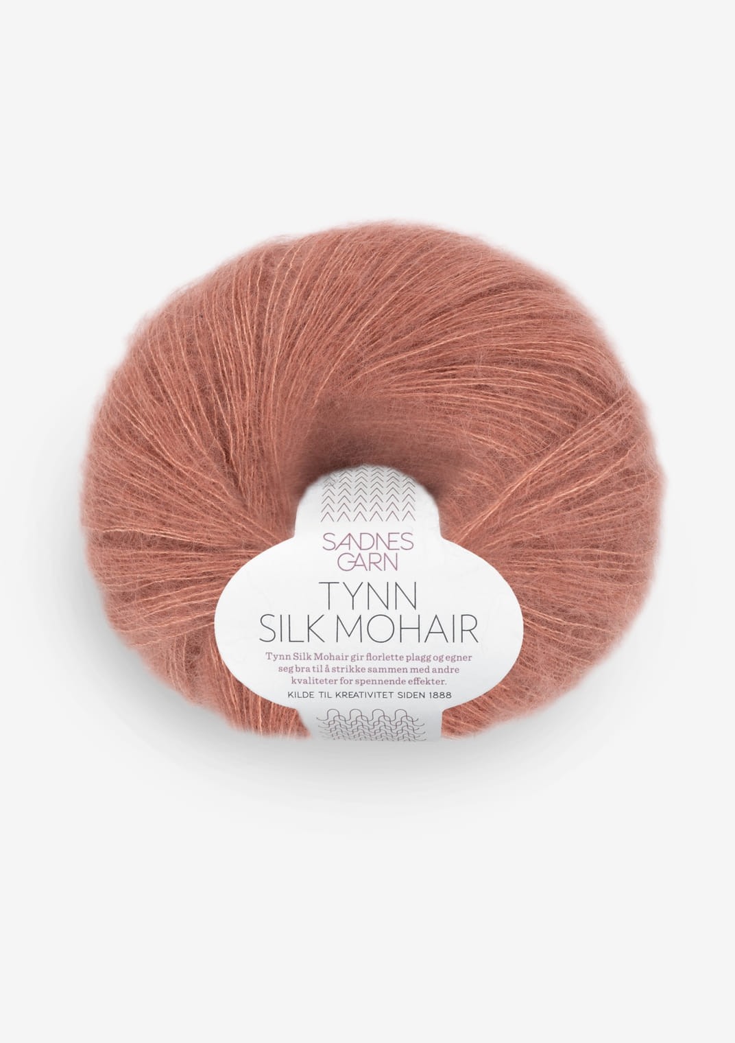 Tynn Silk Mohair, 3553 Murrettu luumuroosa