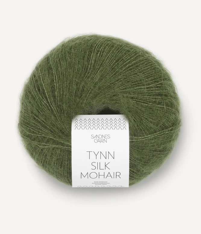Tynn Silk Mohair, 9062 Oliivinvihreä