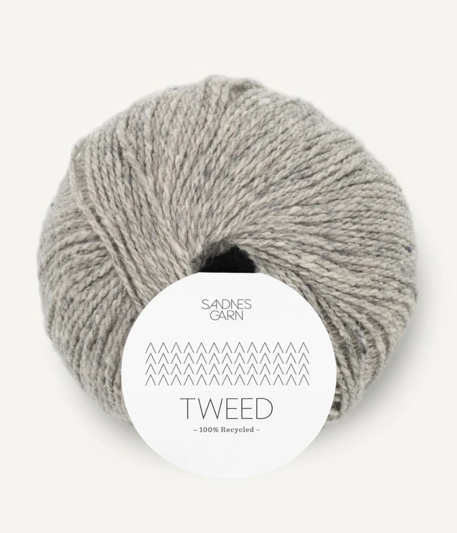 Tweed Recycled 1085, Vaaleharmaa
