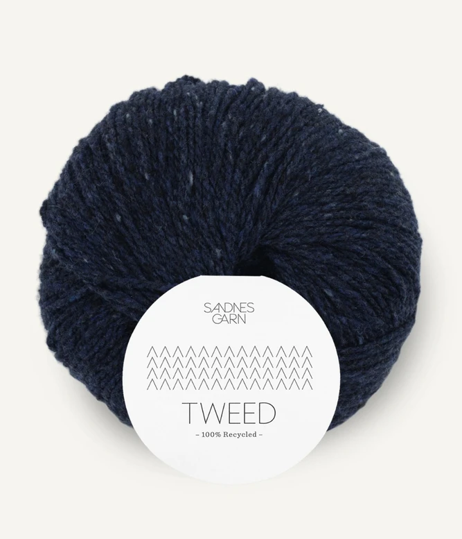 Tweed Recycled 5585 , Mariininsininen