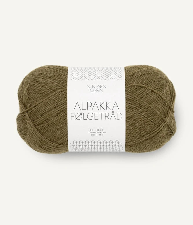 Alpakka Følgetråd, 9873 Dark Olive