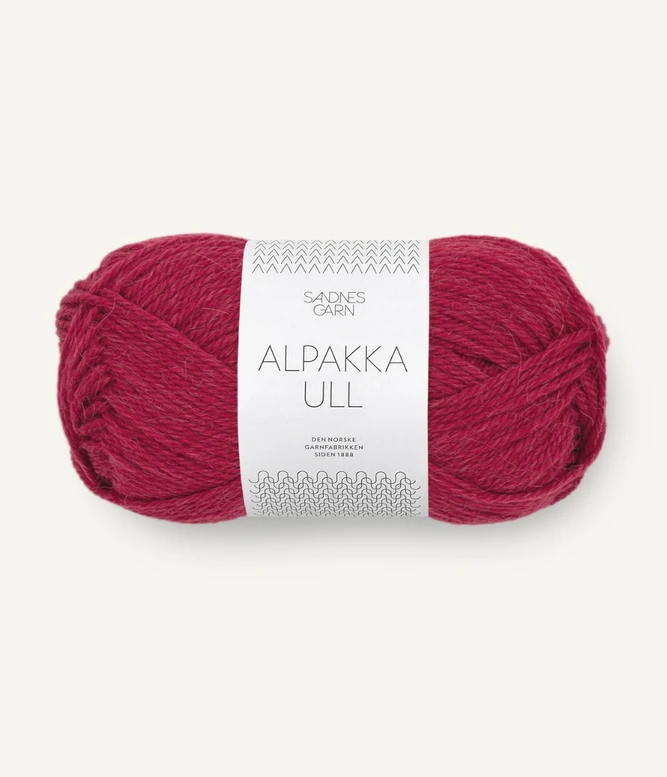 Alpakka Ull, 4255 Rumba red