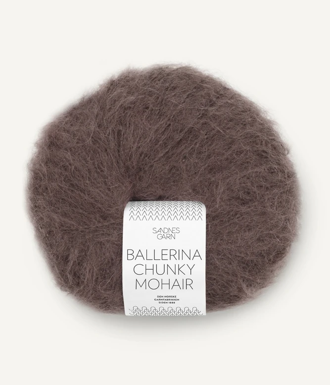 Ballerina Chunky Mohair, 3880 Tumma suklaa