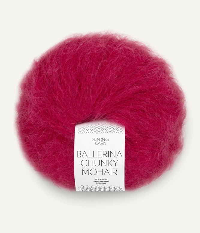 Ballerina Chunky Mohair, 4255 Rumba red