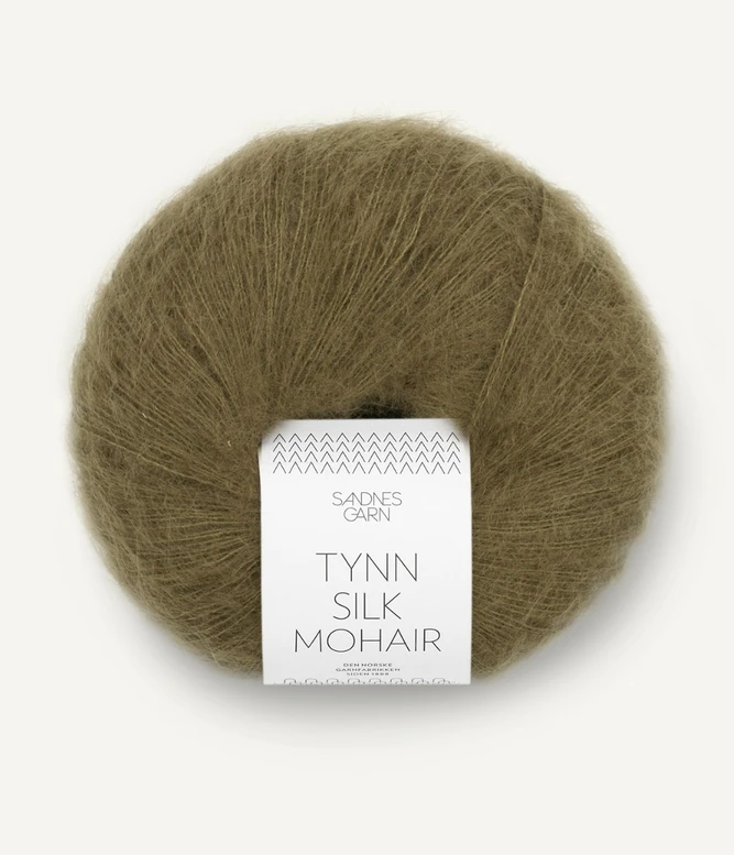 Tynn Silk Mohair, 9873 Tumma ollivi